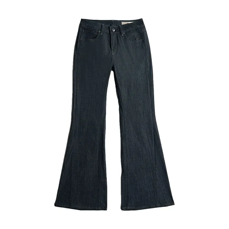 Jeans Neo Raw acampanados Stevey - Azul oscuro - Mujer D28831-E541
