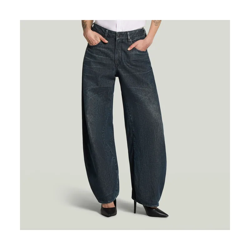 Jeans Barrel Loose - Azul oscuro - Mujer D30623-E644