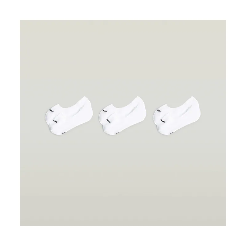 Pack de 3 pares de calcetines invisibles - Blanco - Mujer D29470-01