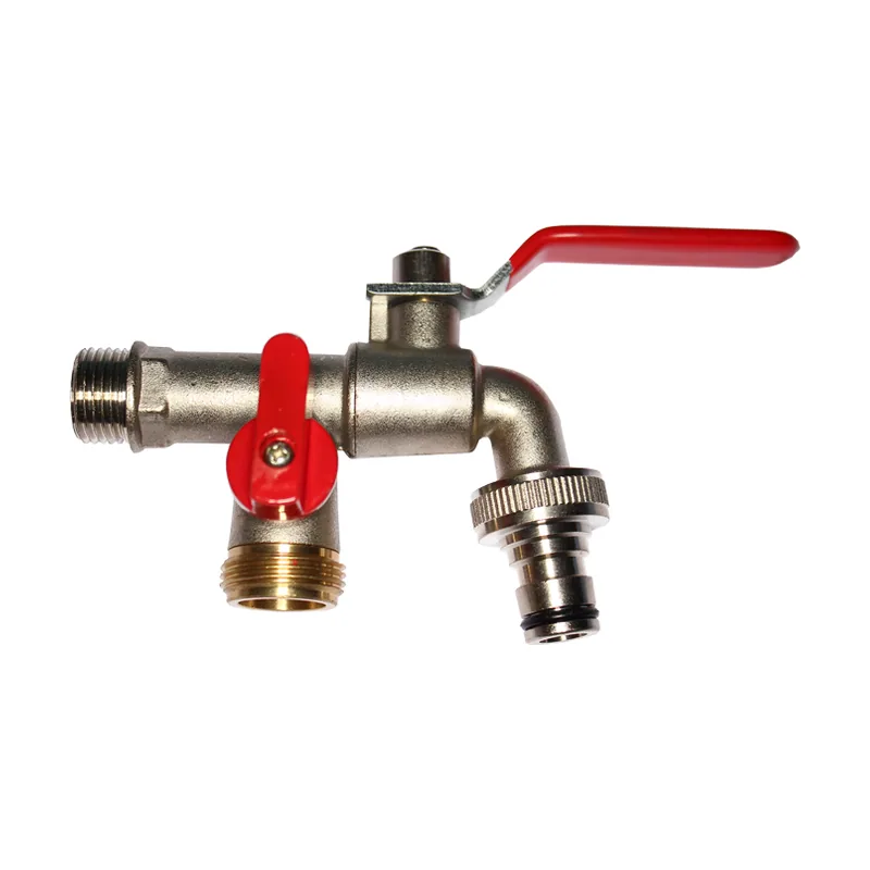 Grifo Manguera Doble Salida 1/2 X 3/4 X 3/4