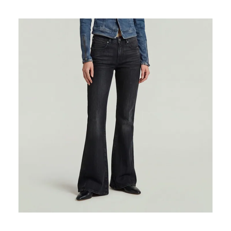 Jeans acampanados Stevey - Negro - Mujer D28831-E637