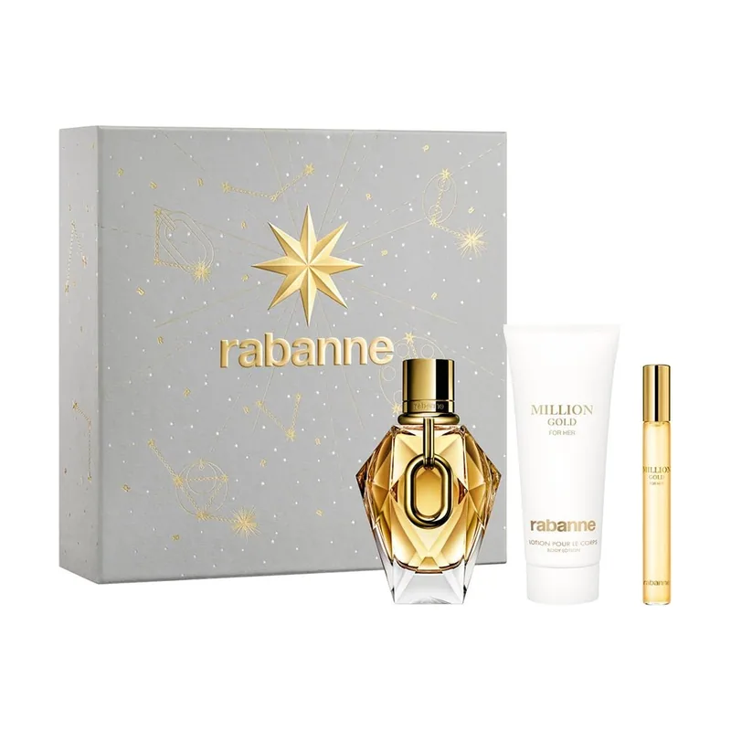 Rabanne Paco Million Gold For Her Estuche regalo 1x90 ml + 1x100 ml + 1x10 ml