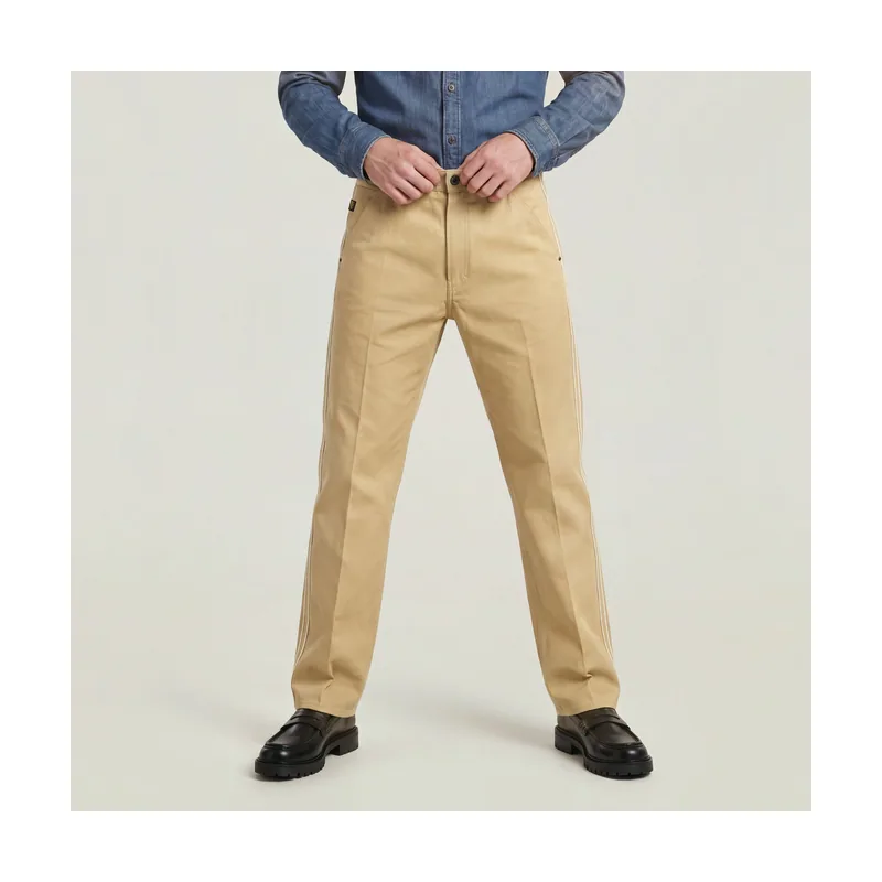 Chinos Selvedge Straight - Beige - Hombre D26956-E140
