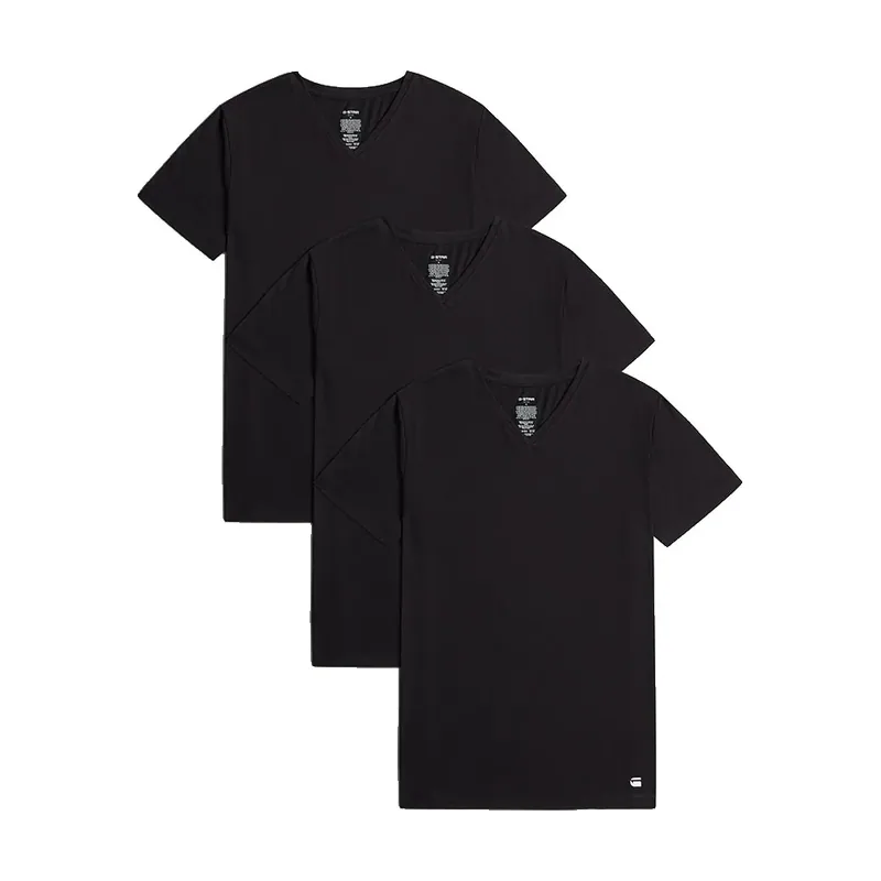 Pack de tres camisetas de pico - Blanco - Hombre D29421-01