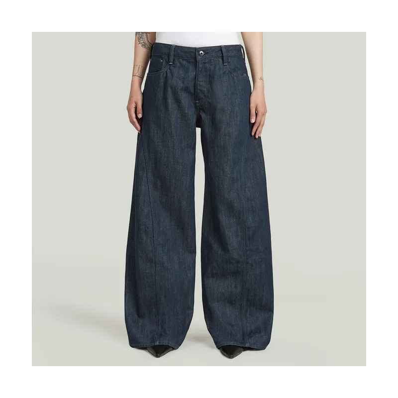 Jeans Neo Raw Helyx Cinch Wide - Azul oscuro - Mujer D28488-E358