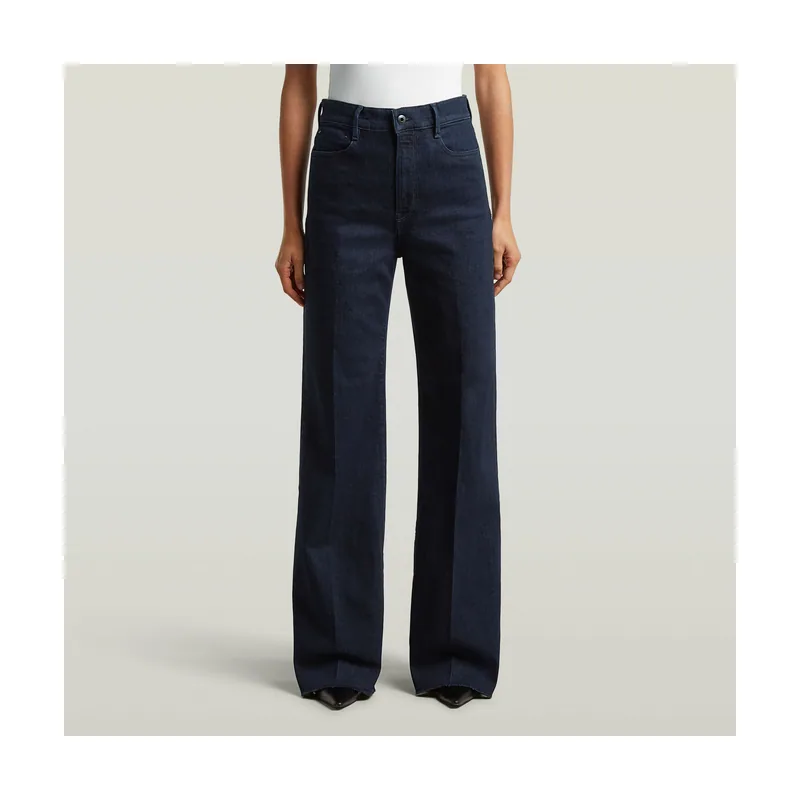 Jeans Deck Ultra High Wide Leg - Azul oscuro - Mujer D20987-D875