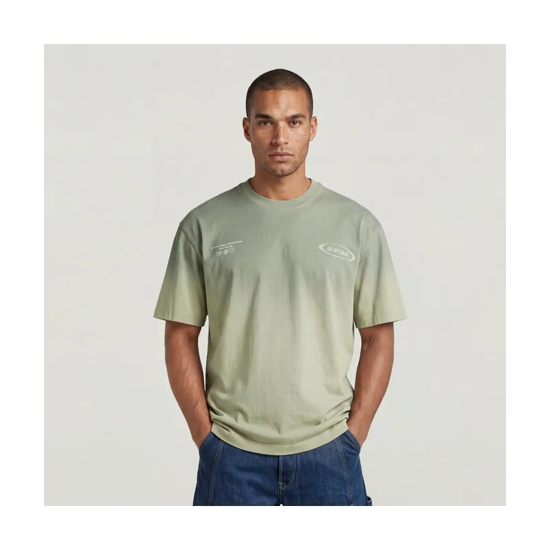 Camiseta Sprayed Relaxed Logo - Multi color - Hombre D28879-E385