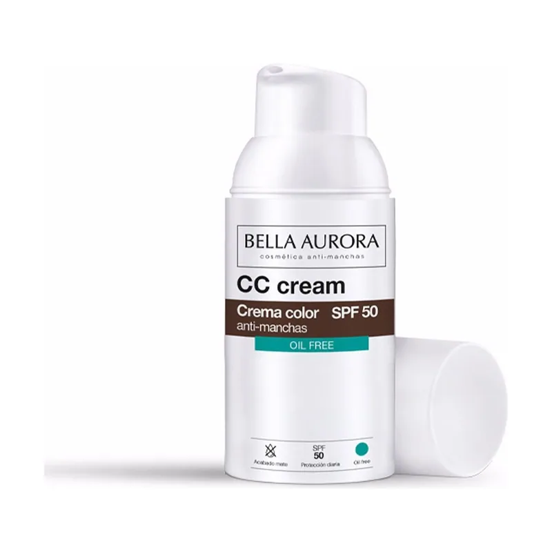 Bella Aurora CC Cream Oil Free SPF50 Mate Despigmentante 50 ml