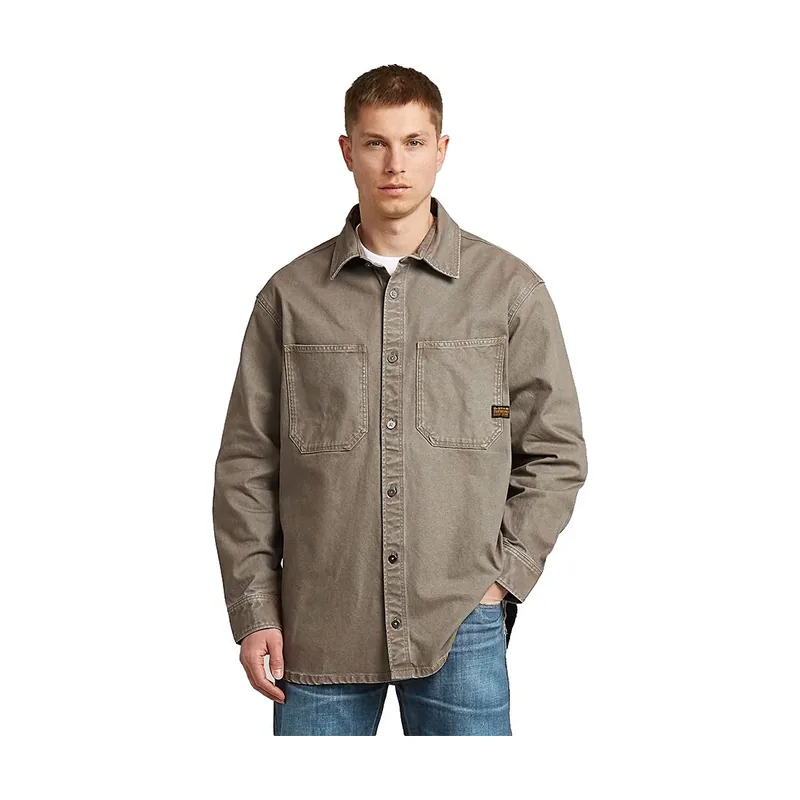 Camisa Relaxed 2-pocket - Marrón - Hombre D27087-E844