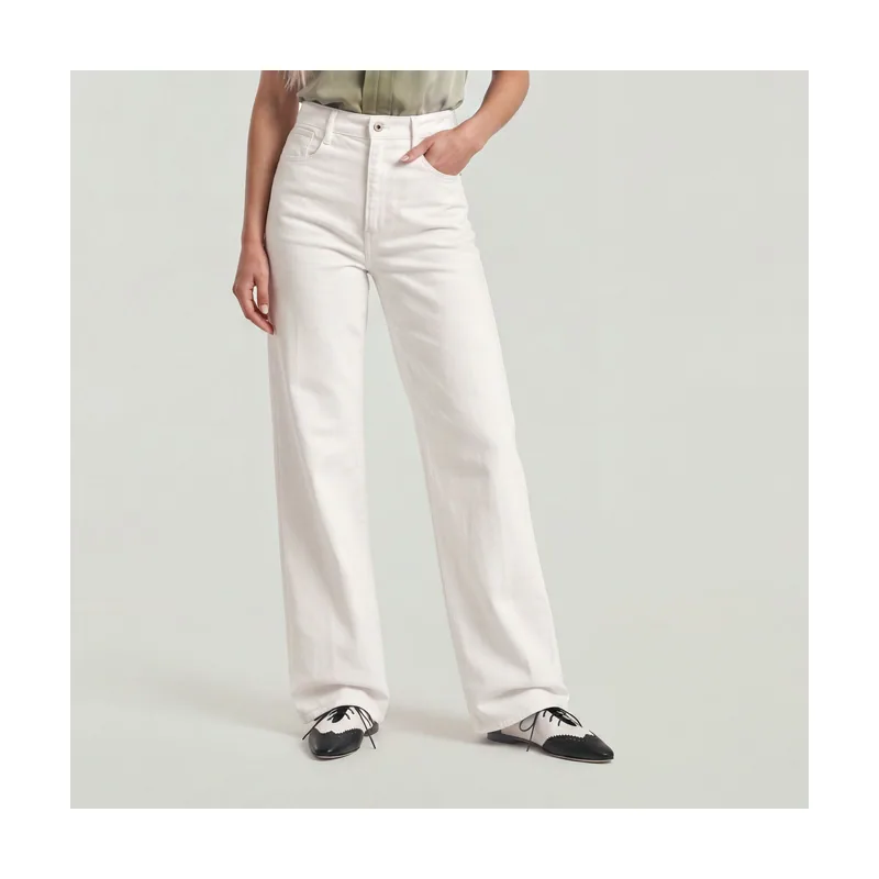 Jeans Deck 2.0 High Loose - Blanco - Mujer D23591-E355
