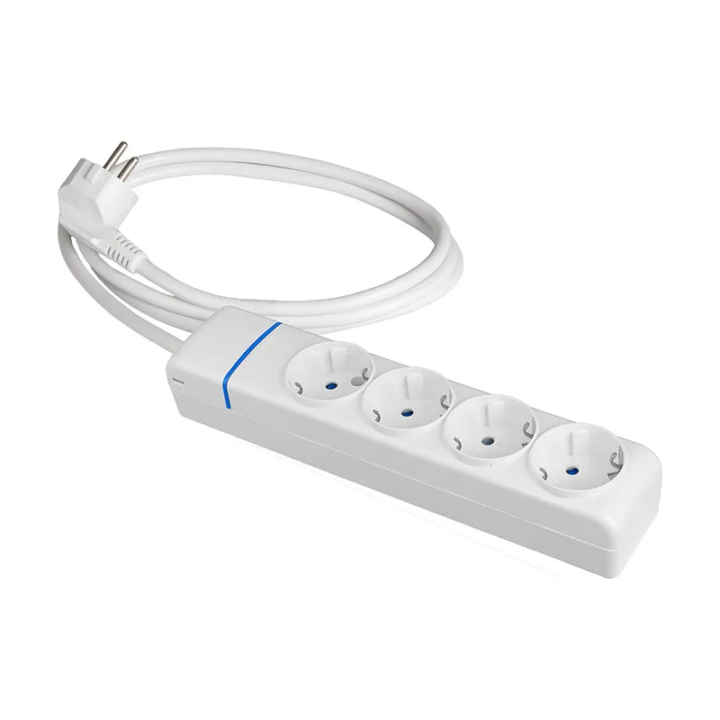 Regleta Enchufes 4 Tomas sin Interruptor 250 V 1,5 m