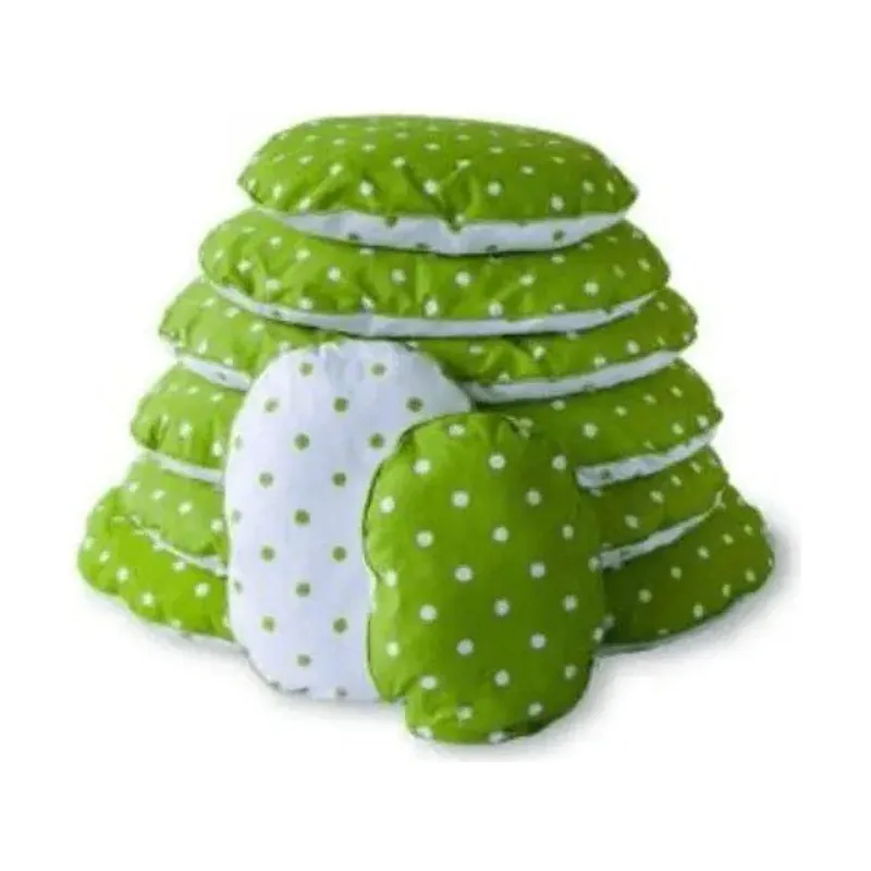 Lex&Max Funda Ovalada Dots Lima/Blanco 100cm