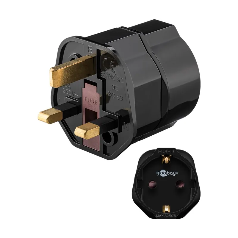 45352 adaptador de enchufe eléctrico Tipo F Tipo G RU