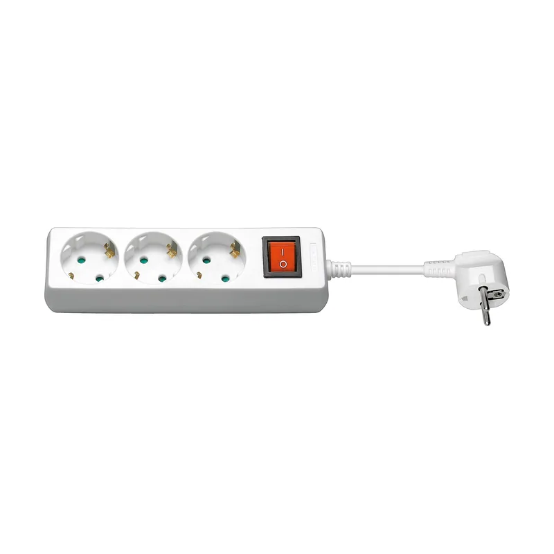 Wentronic Regleta de enchufes con Interruptor 3 enchufes Seguridad