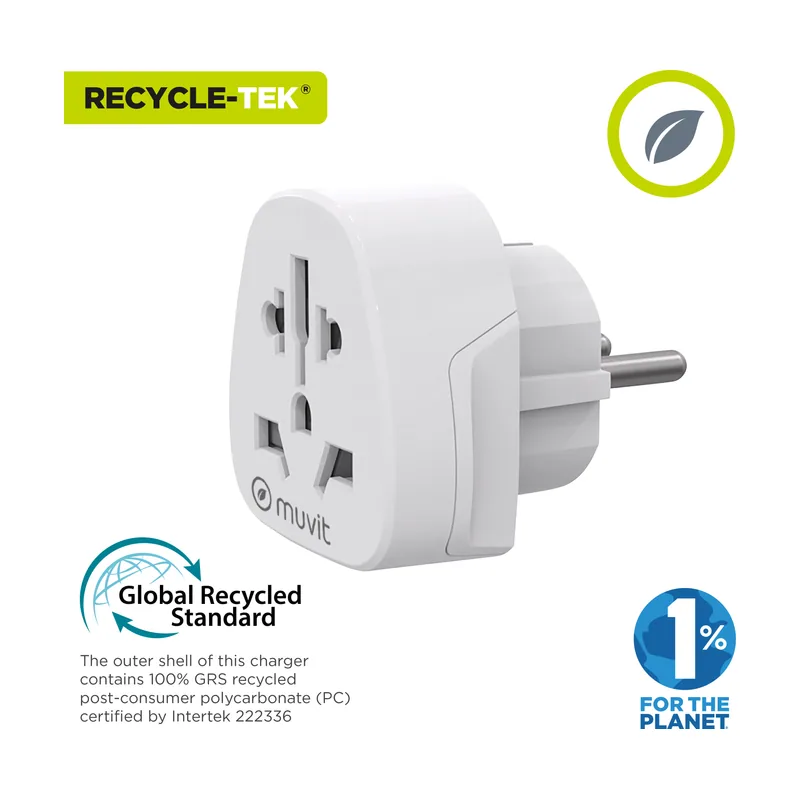 For change adaptador universal a schuko