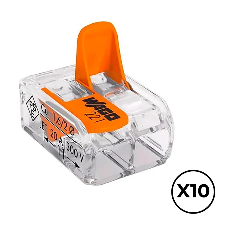 Conector con palanca 2 conductores