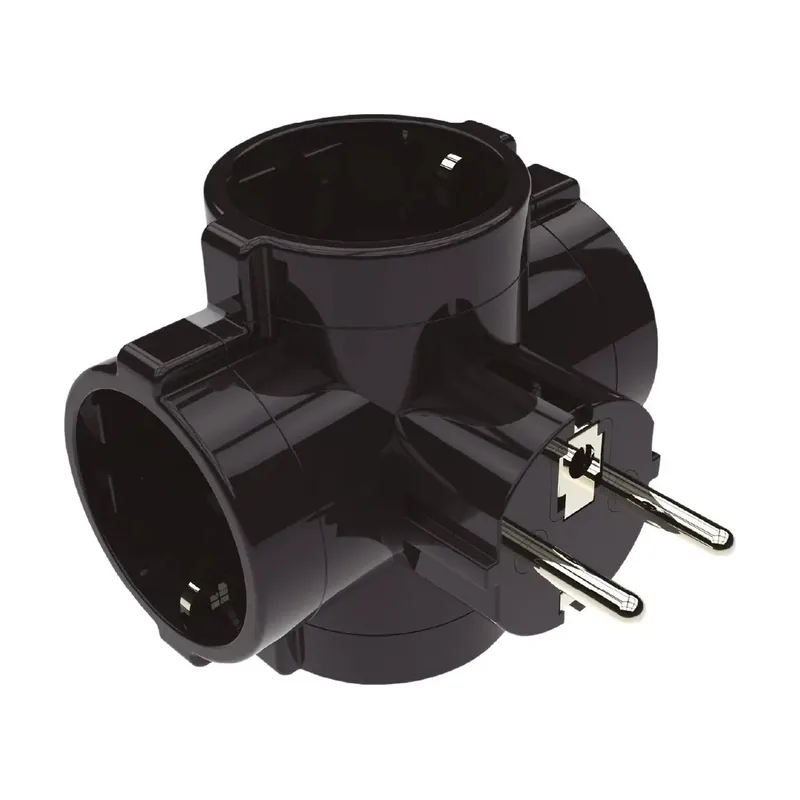 Adaptador 4 Tomas Hembra Schuko