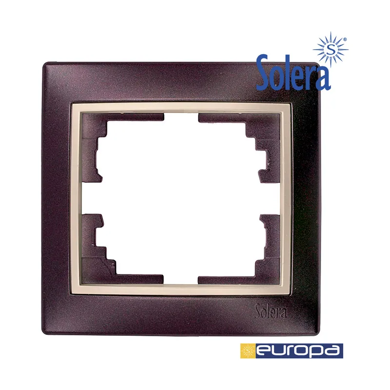 Marco Para 1 Elemento Marco Negro Y ARO Perla 83X81X10MM S.EUROPA
