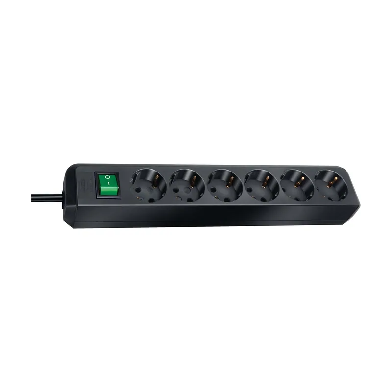 Eco-Line regleta de enchufes con 6 Tomas de Corriente Cable