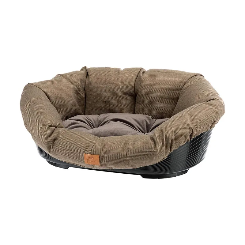 Ferplast Sofa 6 Tweed Marrón Cama para Mascotas 73x55x27cm