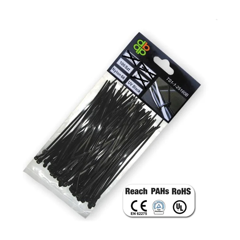 TS1176400B Presilla Negro 100 Piezas 7,6mm