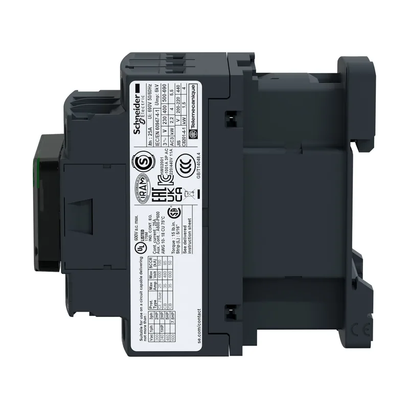 Contactor 3 Polos No X3 Contactos Auxiliares No + Nc 24vdc Lc1d09bl