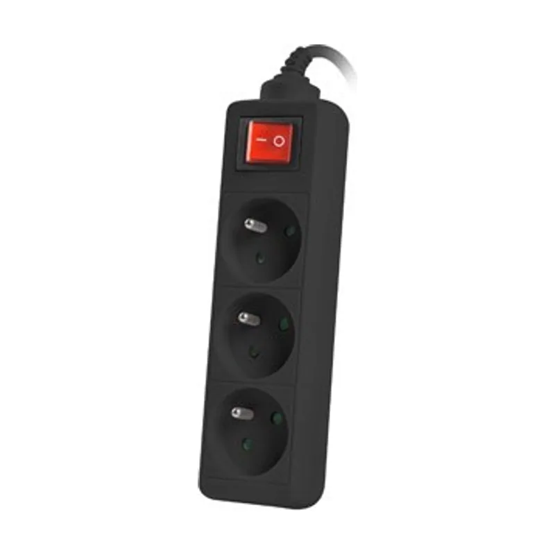 PS1-03E-0300-BK base múltiple 3 m 3 salidas AC Interior