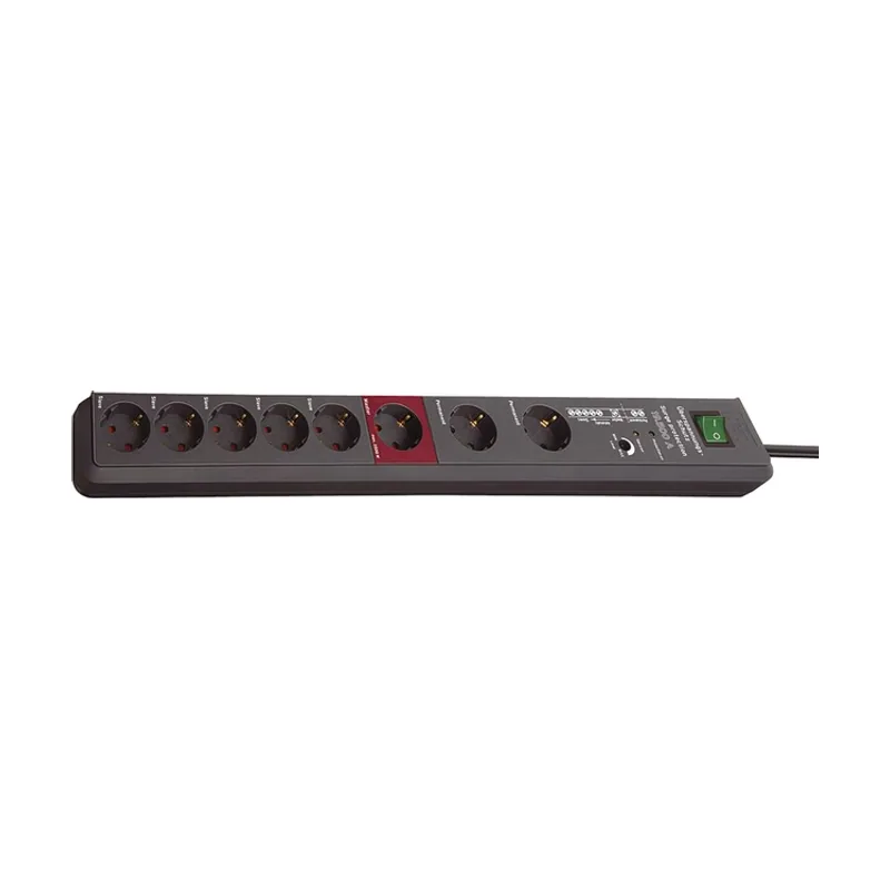 Secure-Tec regleta enchufes con 8 Tomas de Corriente