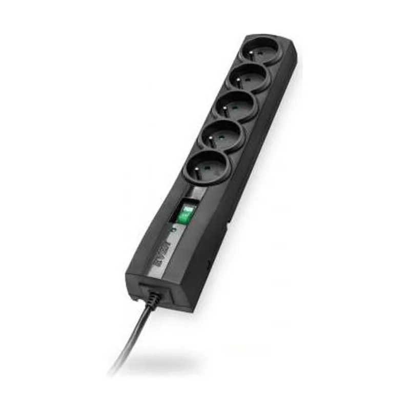 CLASSIC Negro 5 salidas AC 250 V 1,5 m