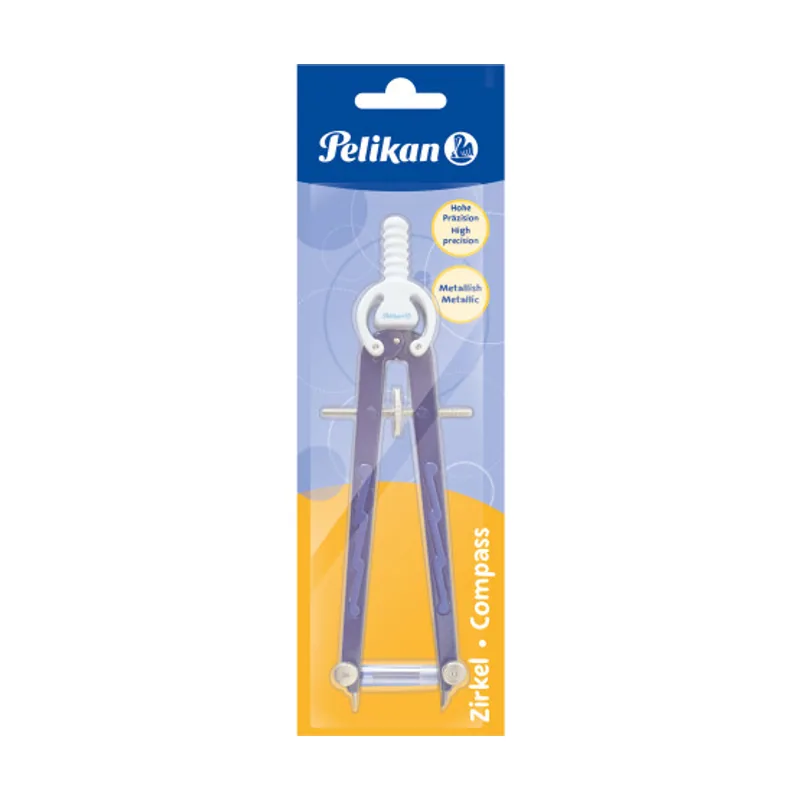 Compas metalico con rueda de precision