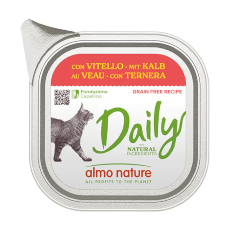 12 tarrinas x 100 g Daily Grain Free Ternera