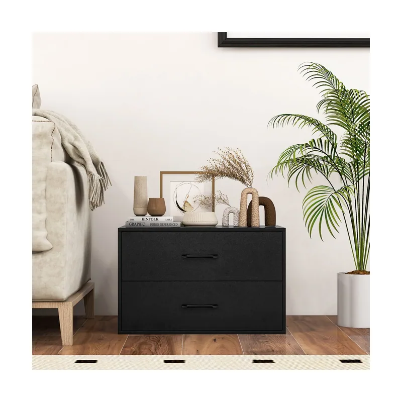 Organizador de Almacenamiento Apilable de 2 Cajones Gabinete Horizontal