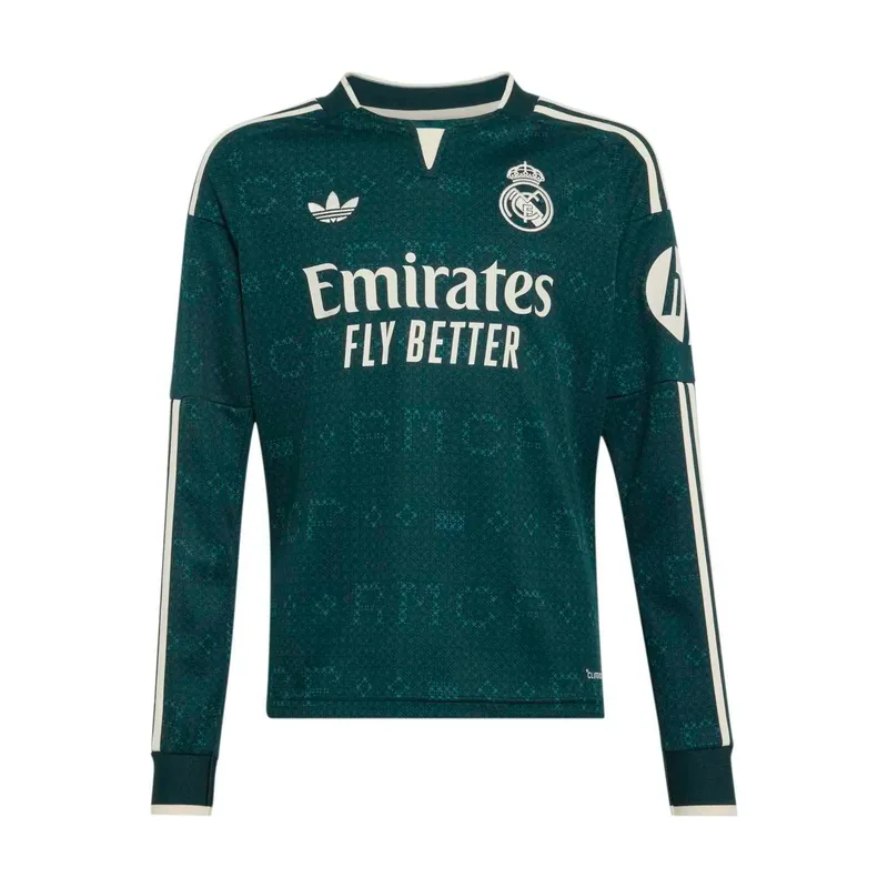 Camiseta de visitante de manga larga para niño Real Madrid 2026/27