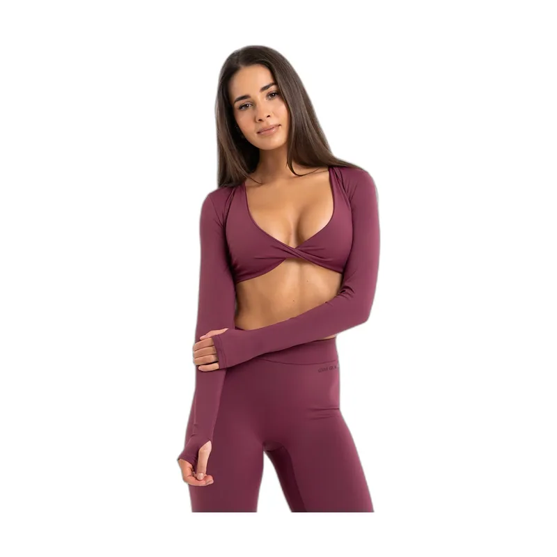 Top de manga larga mujer Shrug Glow
