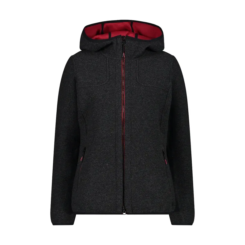Chaqueta con capucha de lana para mujer 32M1606
