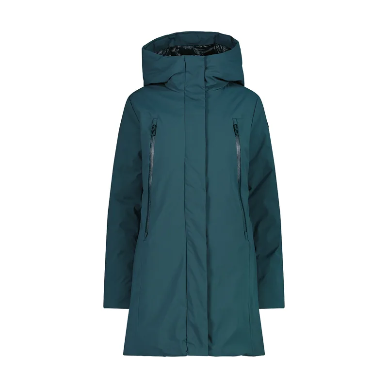 Chaqueta con capucha y cremallera para mujer 35K3596