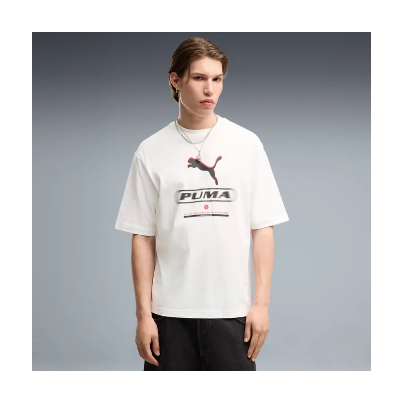 Camiseta estampada Sport Boxy Street para hombre 694321