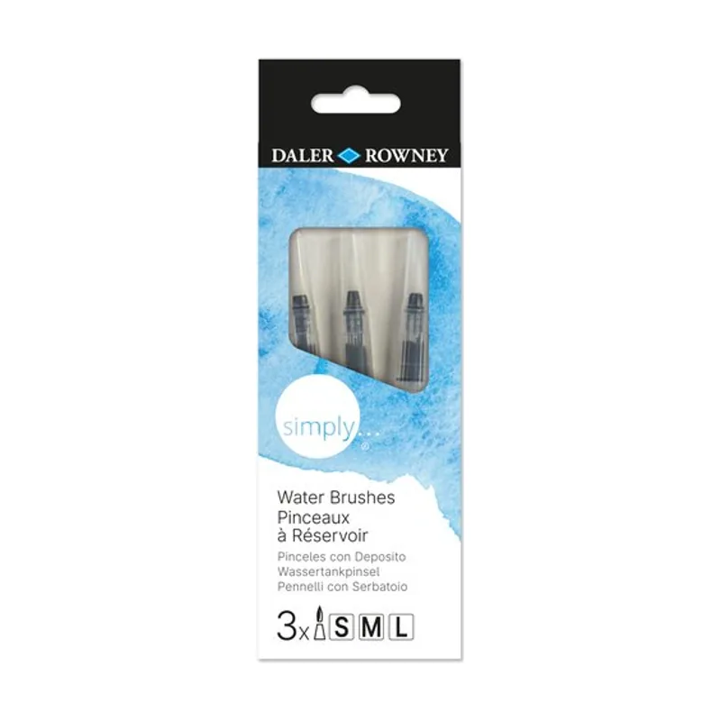 Simply Set 3 Pinceles Acuarela