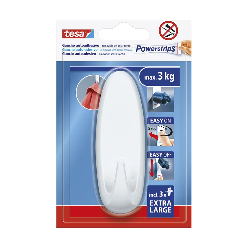 Powerstrips Ganchos Adhesivos Ovalados XL