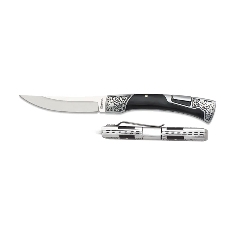 Navaja Albainox Resina Negra H. 9,9 cm