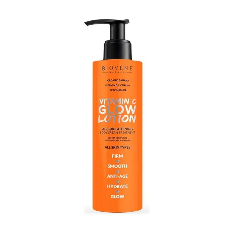 Biovène Vitamin C Glow Lotion Age-Brightening Body Cream Treatment 200 ml