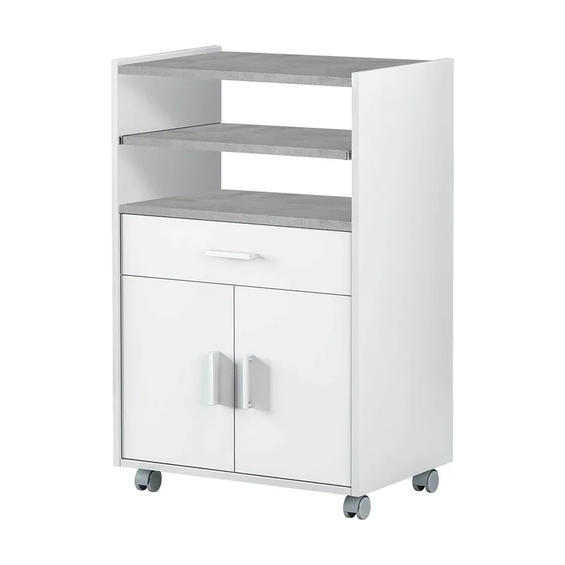 Habitdesign Mueble Microondas con Ruedas