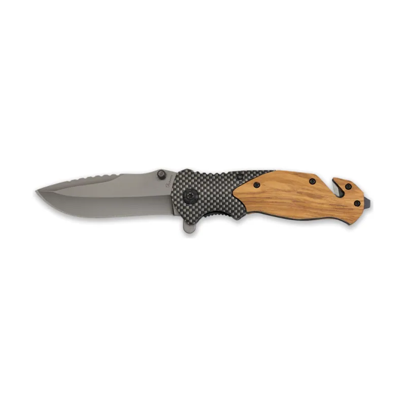 Navaja Albainox Madera/acero Hoja Negra