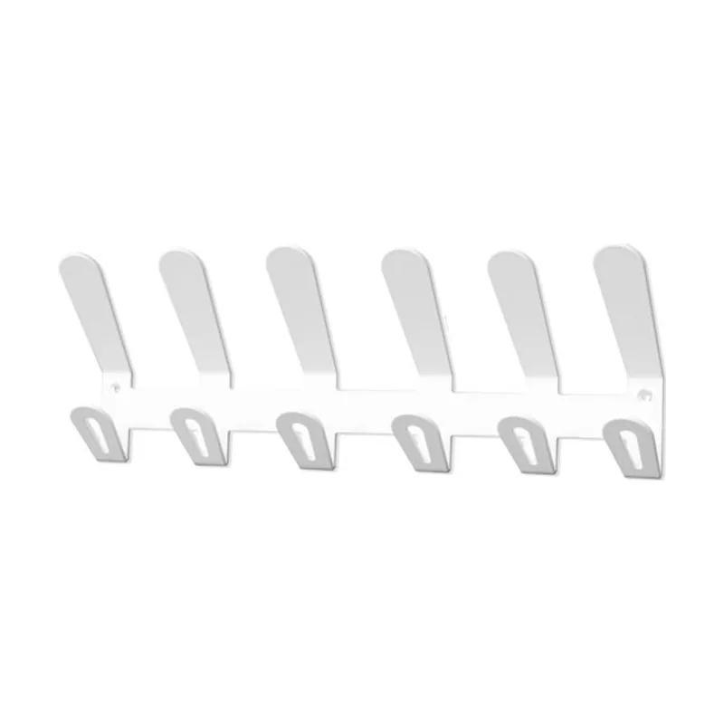 Perchero pared ec/02 6 colgadores color blanco