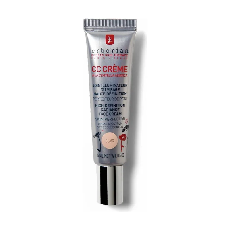 Erborian CC Cream Base Maquillaje Hidratante Tono Clair 15ml