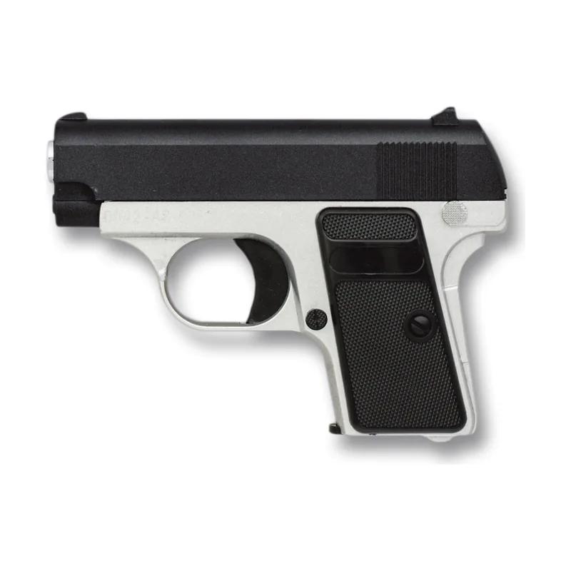 Pistola De Muelle Metálica Airsoft Mini Metal Mixta Peso 330g Calibre 6 mm