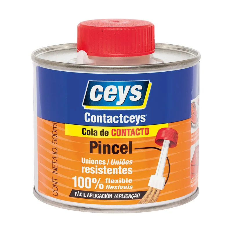 Contactceys Cola de Contacto con Pincel Uniones Resistentes 500 ml