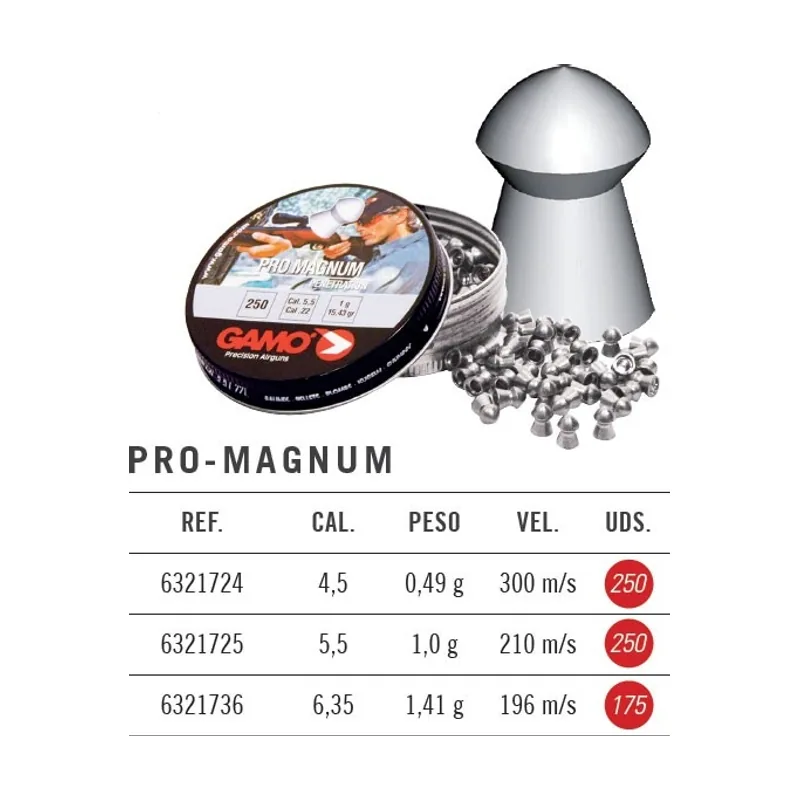 Lata de 250 balines Pro-Magnum 5,5 mm