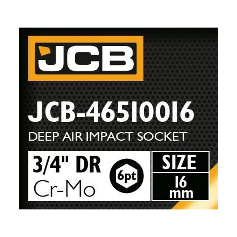 Adaptador de impacto profundo 3/4" 16mm hexagonal 6 caras
