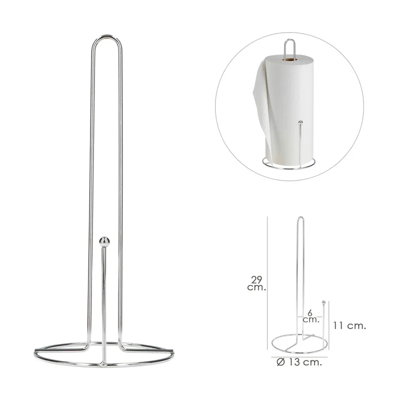 Portarrollos papel cocina vertical